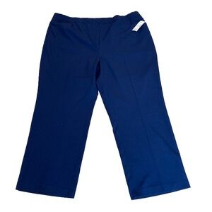 Catherine’s Womens Dress Slacks Size 26W Navy Blue Elastic Waist